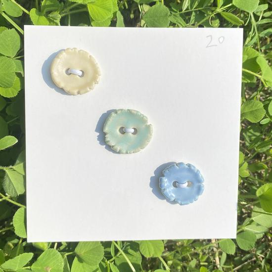 Rainbow Ceramic Button Fasteners for DIY Knitting & Doll Clothes (12/15mm)