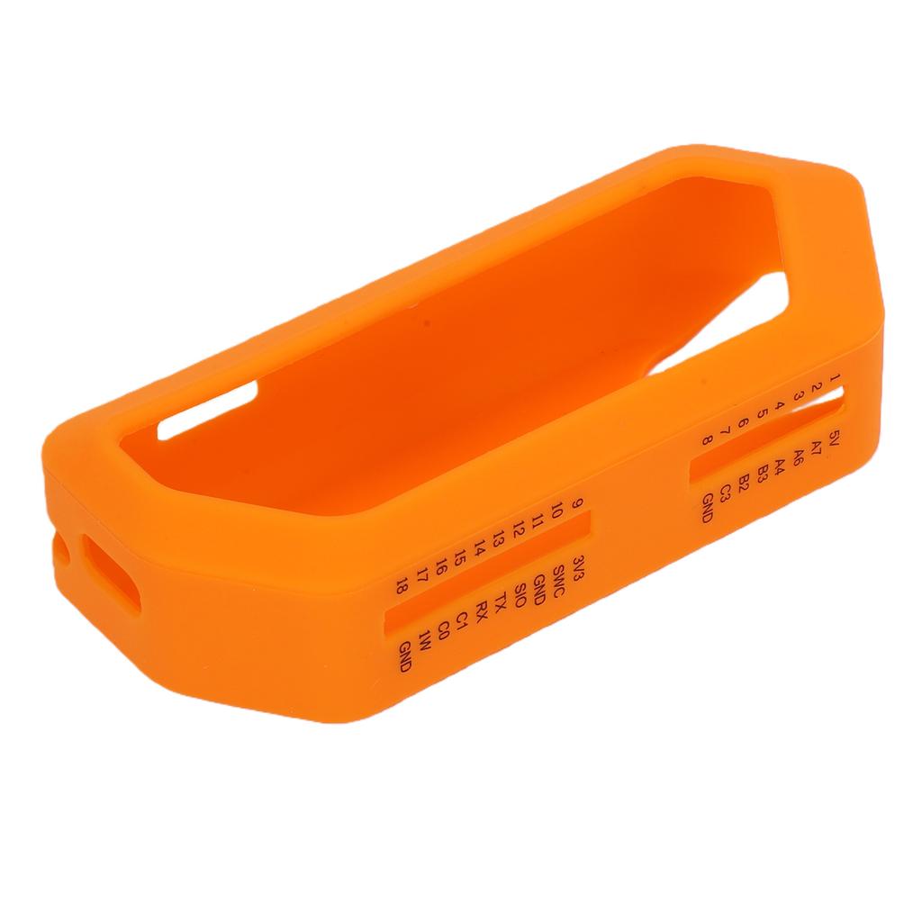 Silicone Case Fit for Flipper Zero Device Dust Proof Shockproof Soft Protective Cover Orange