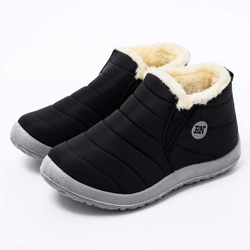 New Product Waterproof Wear Resistant Lightweight Elderly Shoes with Thick Velvet Casual Anti Slip Snow Boots In Large Size