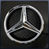 Adesivo per Auto Per Mercedes Benz Argento e Nero Emblema LED OE Stella Illuminata Griglia Anteriore Auto Badge Stella Per Mercedes Ben