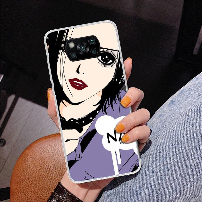 NaNa Osaki Anime Phnoe Case for Xiaomi Poco X5 X6 X7 Pro X4 Gt F7 Ultra M8 M7 Redmi 15C 15 13C 13 12C 12 Unique Cover Coque Poco