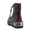 New Punk Women Platform Ankle Boots Female's Rock Round Toe Lace Up Fashion Retro Chunky Shoes Metal Decor Short Boots