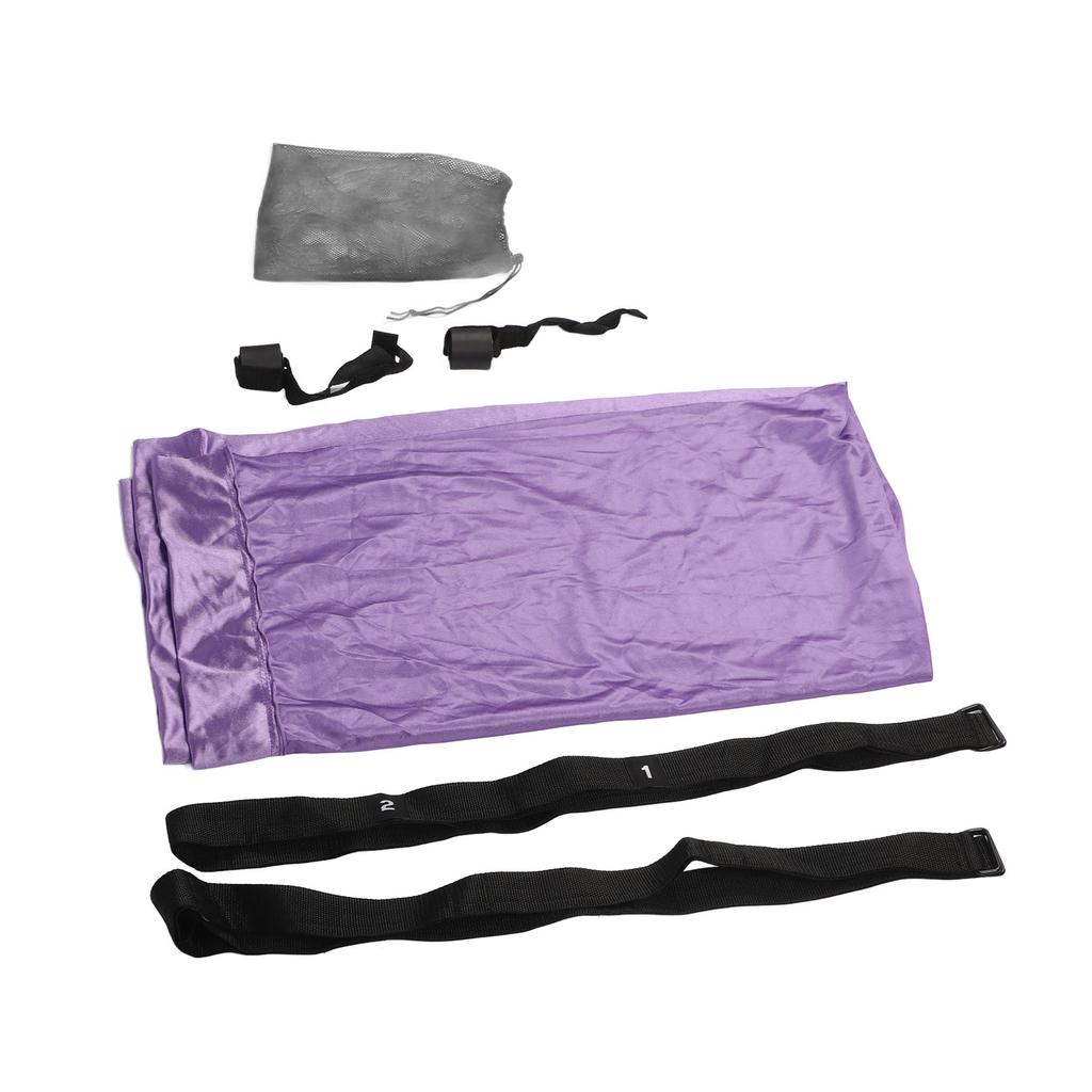 Aerial Strap Elastic Strong Bearing Capacity Folding Leg Stretcher Strap Flexibility Trainer Purple Free Size