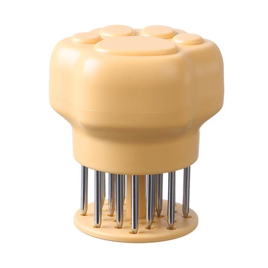 

Инструмент для отбивания мяса из нержавеющей стали Лапа кошки Сверхпрочный Сверх острые иглы Барбекю Курица Стейк Говядина Свинина Отбиватель Кухонный инструмент для маринования жёлтый