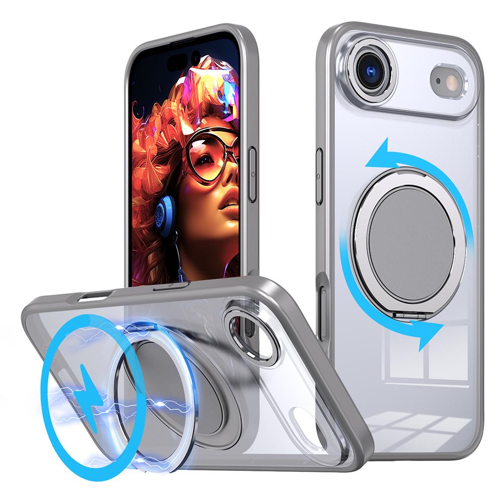 For iPhone 17 Air Case Compatible with MagSafe TPU+PC Kickstand Phone Cover