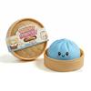 4Pcs Healing Smiley Baozi Dumpling Squishy Toy With Steamers Cute Fake Food Squeeze Toys Slow Rising Sensory Fidget Relief Toy