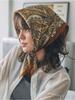 Women's Silk Hijab Scarf Luxury Brand Paisley Summer Headscarf Hijabs Bandana Shawl Handerchief Cheveux Foulard Femme 70X70CM