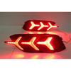 Y-Type Led Reflector Rear Bumper Tail Brake Lamp For Honda Civic 2016 2017 Sedan
