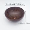 Hot Natural Coconut Bowl Set 12-15cm Wooden Salad Ramen Bowl Coconut Wood Spoon Set Coco Smoothie Kitchen Tableware Coconut Bowl