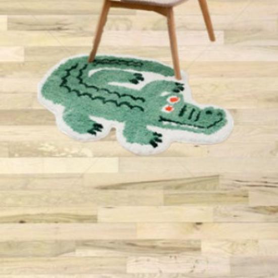 Water-Absorbent Non-Slip Cartoon Tiger Rug: Tufted, Thickened Carpet for Bathroom, Bedroom or Bedside