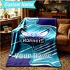 1PC Custom Name Blanket Charlotte Logo Art Flannel blankets Patterns Throw Blanket All-Season Soft Gift for Couch, Bed, Camping, Birthday gifts