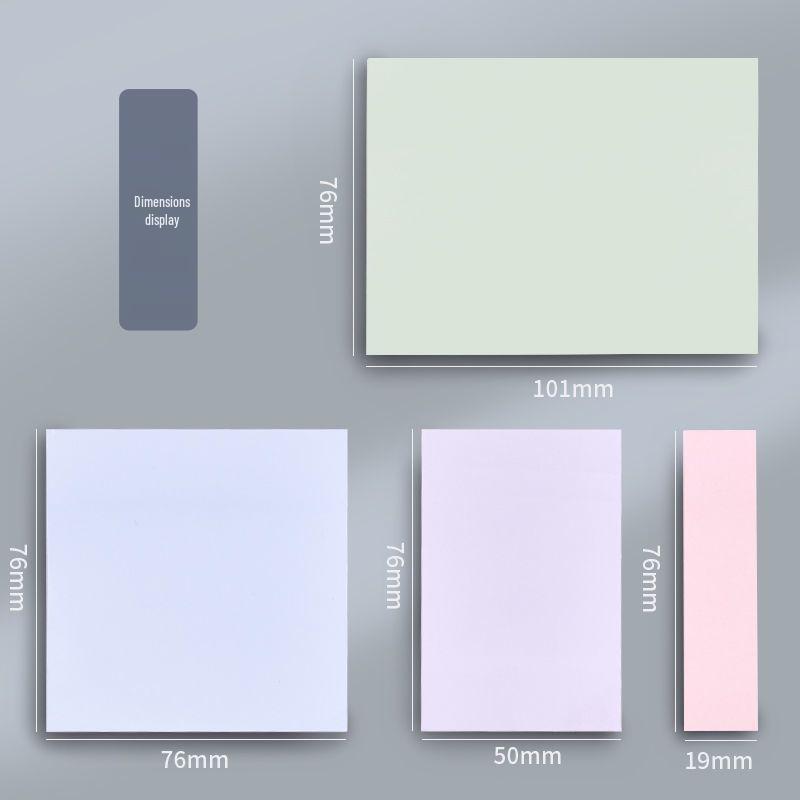 Morandi Korean-Style Sticky Notes - Medium, Strong Adhesive Memo Strips