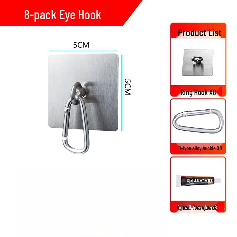 ZNMW Stainless Steel Carabiner Hooks (16-Pack)