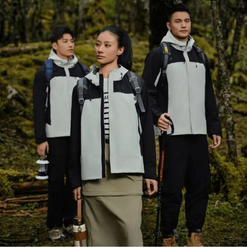 

2401B Unisex Anti-Static Color Block Windbreaker for Outdoor Sports & Cycling 4XL