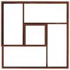 Garden Planter Brown 80 X 80 X 50 Cm Weatherproof Steel