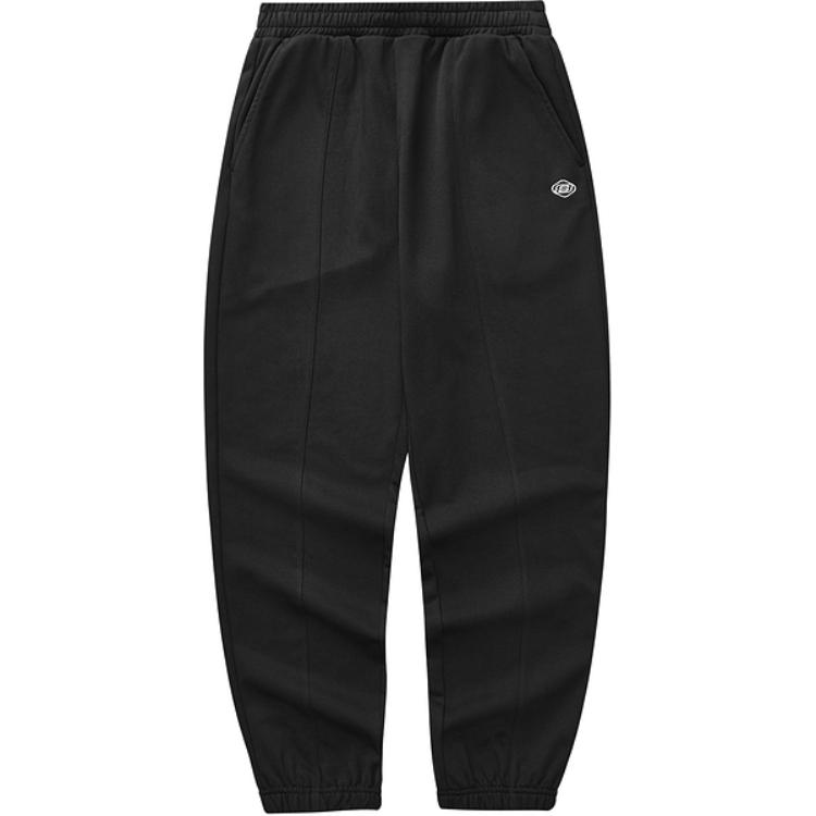 Skechers Comfortable Soft Wrinkle-Resistant Solid Color Mid-Rise Knitted Sports Pants Women bottoms Carbon-Black L324W060-0018 S