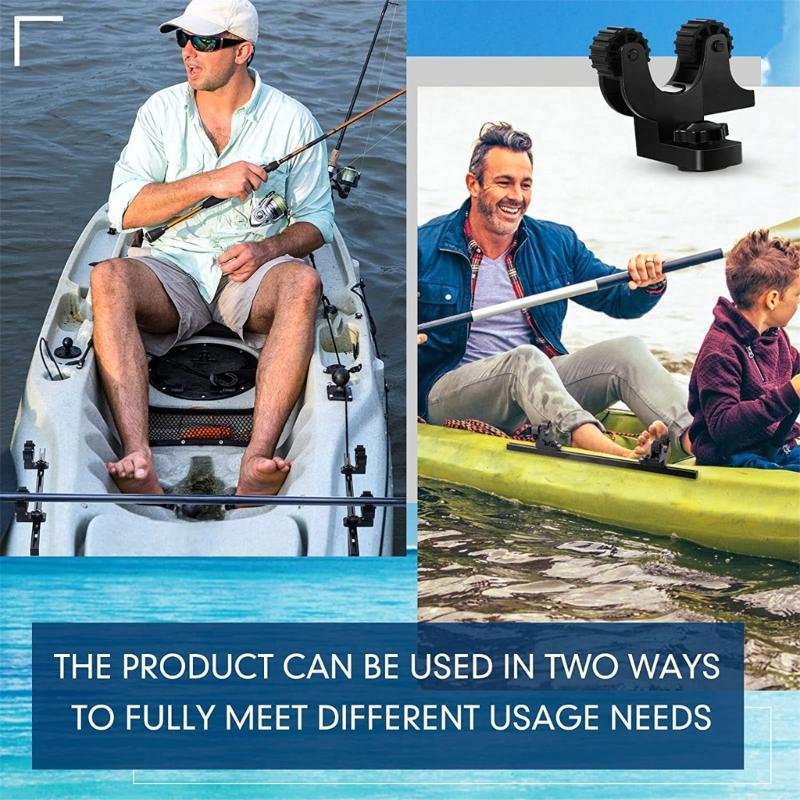 2x Summer Canoe Paddle Holder Track Mount Accessories Kayak Oar Holder Compatible for Fast Holding Paddle Fishing Gears