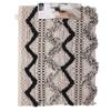 Les Trésors De Lily [R2498] - Černobéžový bavlněný koberec 'Boho' - 90x60 cm