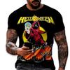 Rock Band Helloween 3D Print T-Shirts Men Women Casual Hip Hop Short Sleeve T Shirt Tops Y2K Harajuku