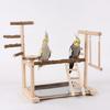 Pet Bird Cage Funfair Stand Swing Parrots Swing Gym Toy Funfair Training