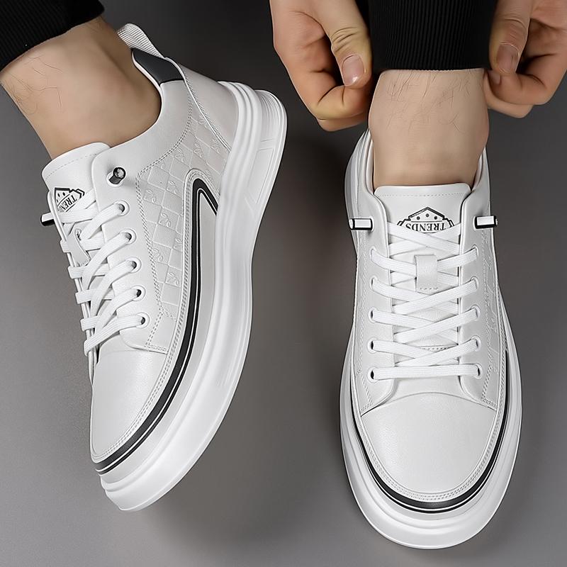 Fashion New Style Men Vulcanized Shoes Spring White Man Casual Shoes Popular Model Mans Sports Sneakers Leisure Walk Skateboard Footwear
