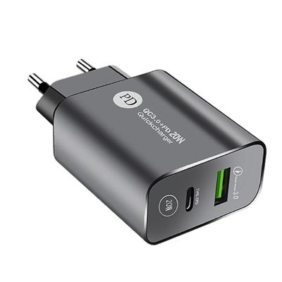 20W Fast Charger GaN USB Fast Charging Mobile Phone Adapter Quick Charge 3.0 Wall Charger for IPhone 16 15 14 Xiaomi Samsung Huawei