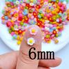 100/200Pcs Resin 3D Colorful Mini Flower Flatback Figurines Scrapbook Wedding Applique Nail Art Decor Crafts