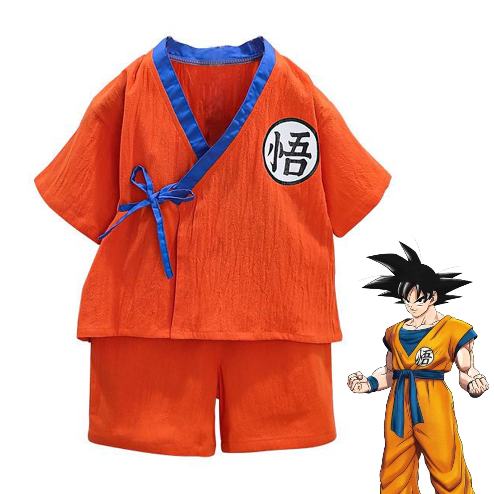 

[SDCADQ] Dragon Ball related pajamas for summer, for children, cosplay clothes, short sleeves, pants, cute, thin, comfortable, soft, negligee, room