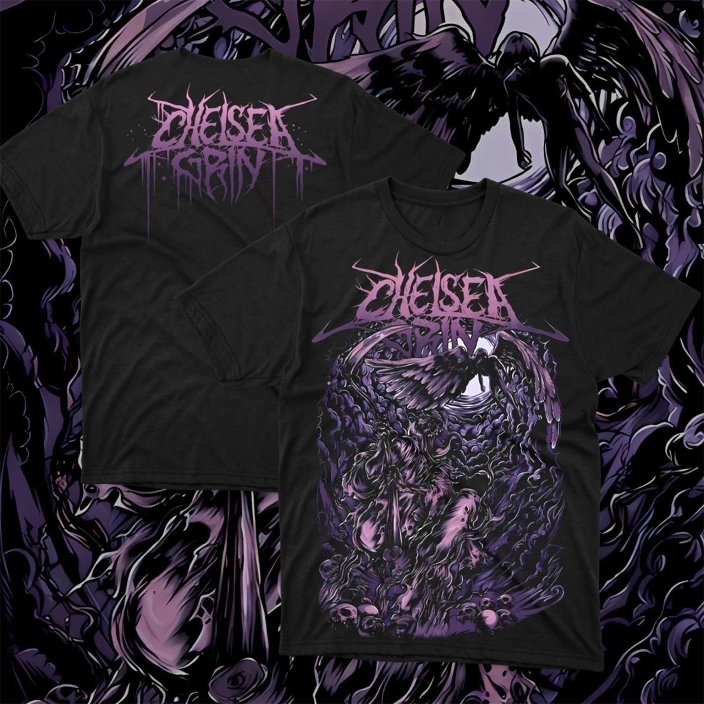 Американская группа Deathcore Chelsea Grin Темный Рок Европейский стиль Унисекс Футболка с коротким рукавом из чистого хлопка S