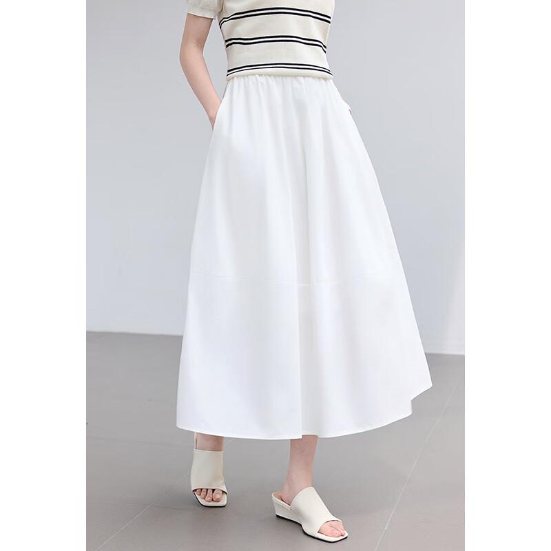 VICTORIA&VERA Women's Pleated A-Line Midi Skirt V9013Q01