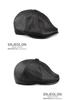 Men's Genuine Leather Retro Octagonal Beret – Autumn/Winter Cowhide Hat