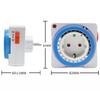 EU/US 24 Hours Timer Switch Timer Plug in Mechanical Grounded Programmable Smart Countdown Loop Switch Socket Auto Power off
