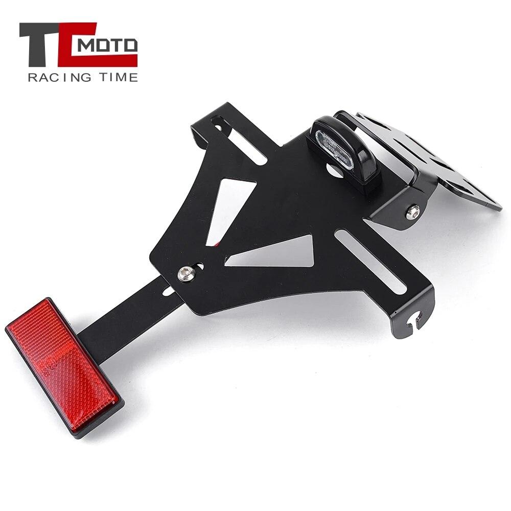 

Кронштейн задней рамы заднего номерного знака со светодиодной подсветкой для Yamaha YZF R1 R3 R6 R15 R25 FZ6 MT07 MT-07 YZF-R1 MT 07