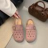 Thick-soled bag head and half slippers, women wear new hole shoes in summer, and a pair of cool slippers