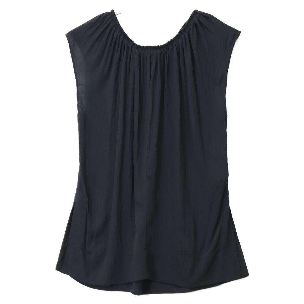 MARNI 21Stainless Steel TTMA0123O0TA089 Black Silk Sleeveless Blouse tops 38 blackUsed