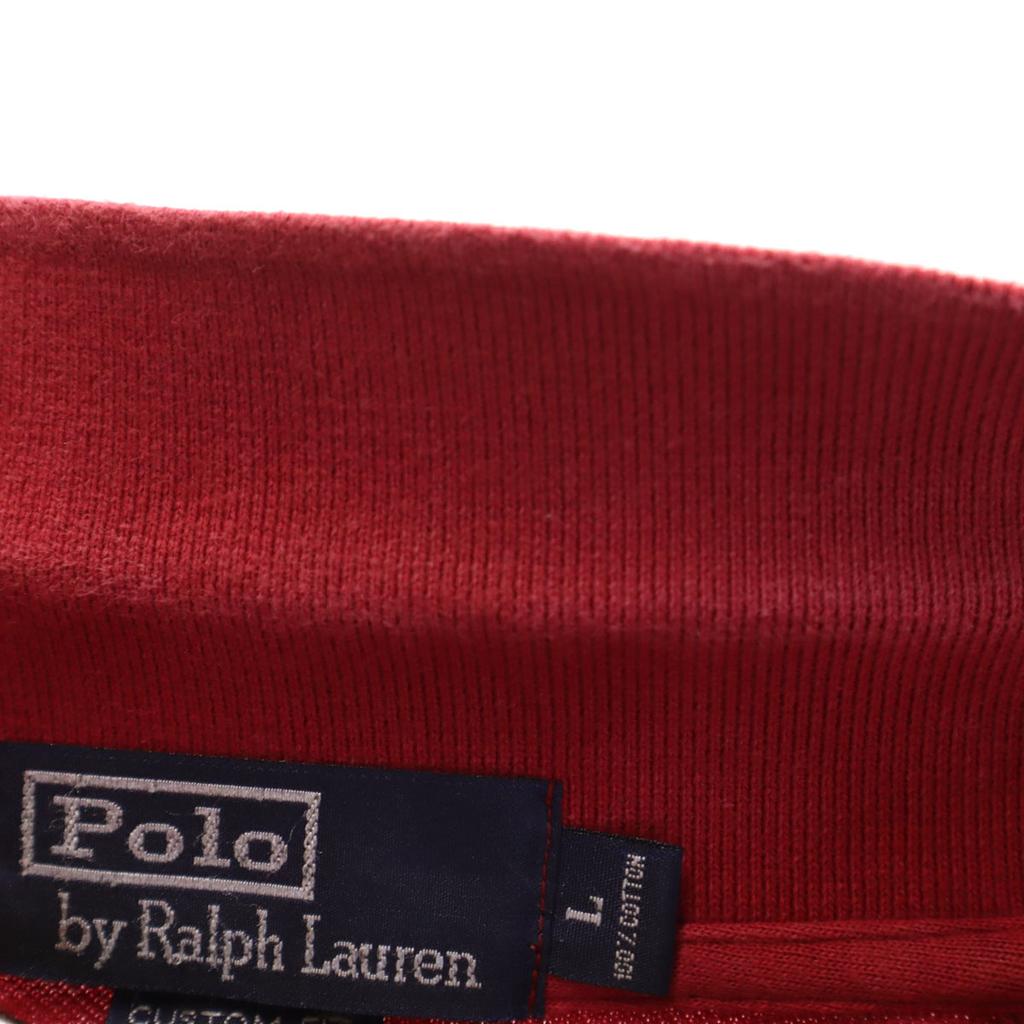 Polo by Ralph Lauren Short sleeve Custom fit Polo shirt L Red Fawn Men's Used