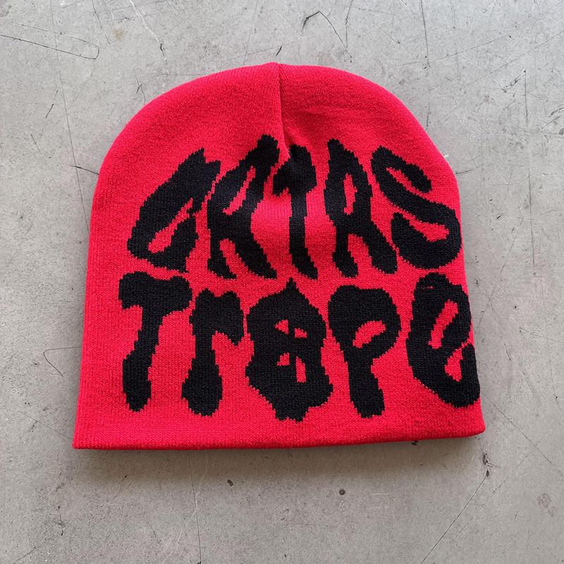 Letter Print Design Knit Hat For Cold Seasons Casual Wear Unisex Fashion