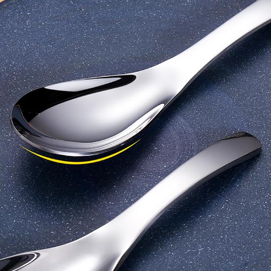 1Pcs Spoon Versatile Easy to Clean Stainless Steel Stainless Steel Spoon for Kitchen