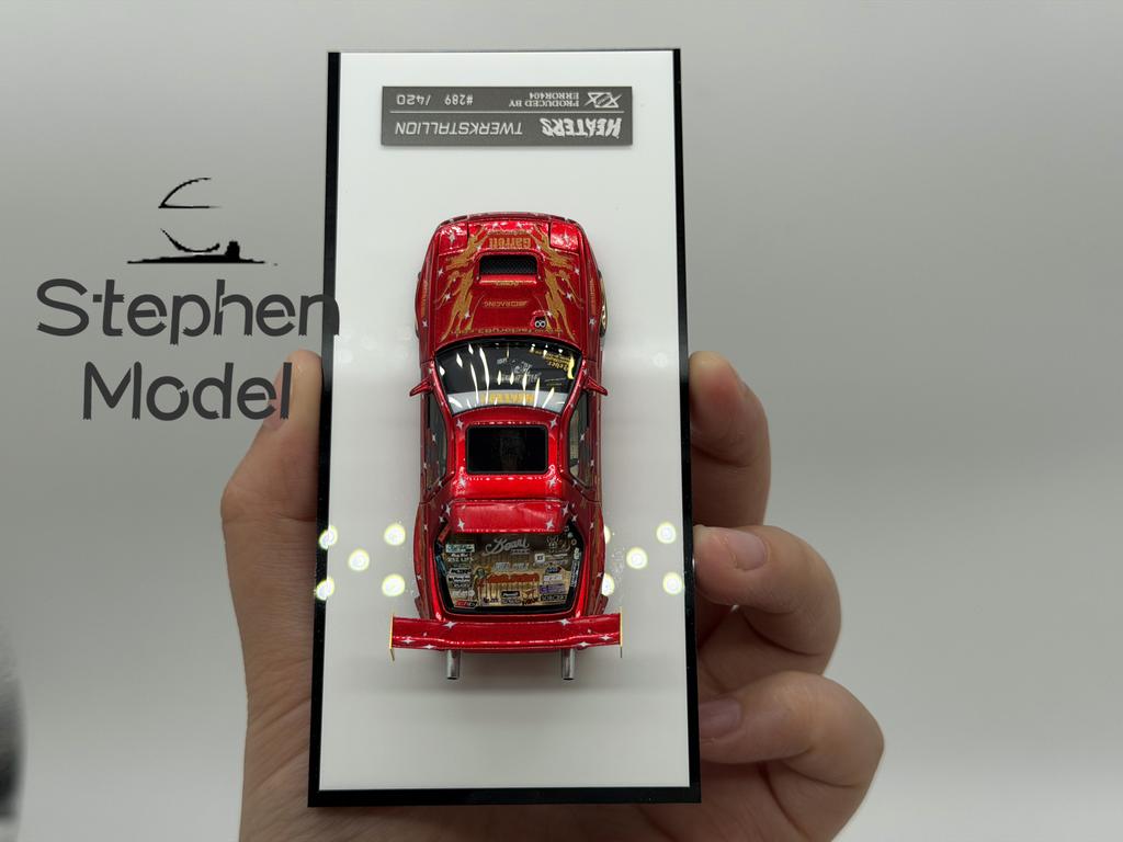 Error 404 1:64 RX-74 FC Twerkstallion Red Golden Wheel Resin Car Model Collection