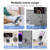360 Degree Rotating Foldable Magnetic Phone Holder ABS Shell Vacuum Suction Car Dashboard Desktop Mobile Phone Bracket Stand
