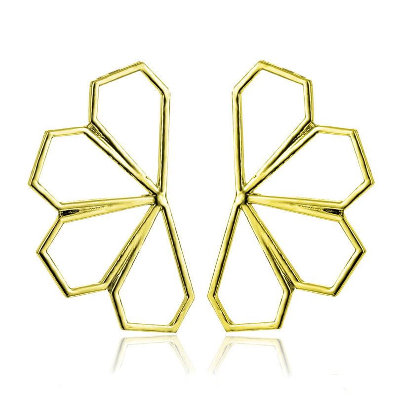 Geometric Hollow Trendy Earrings Alloy Material Fashion Jewelry Women For