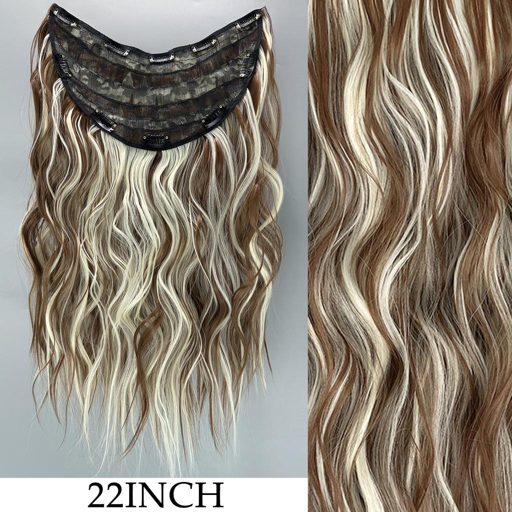 7Pcs/Set 16 Clips Hair Extension Black Long Straight Natural Hair Ombre Hairpiece Heat Resistant Fiber For Women Hairstyle 2030
