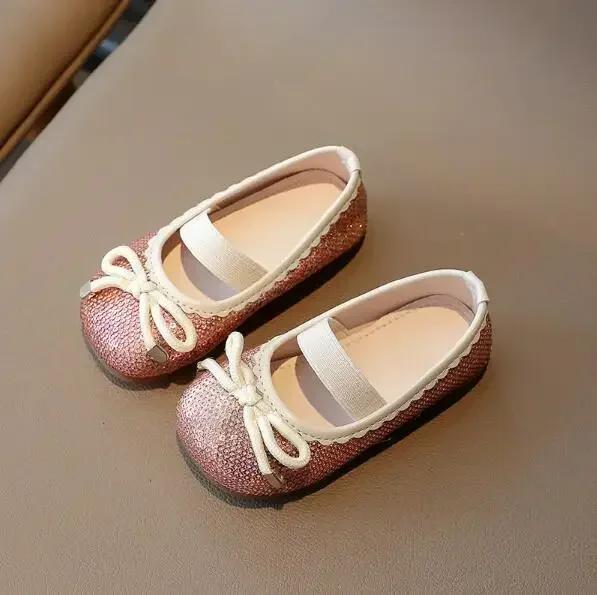 New Vintage Simple Style Ballet Flats Children Cute Candy Colors Toddler Girl Ballet Flats Girls Kids Slip-on Leather Shoes