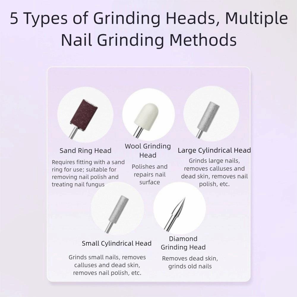 Handheld Electric Nail Polisher LCD Display Wireless Nail Dryer  Personal Polish Manicure Tools