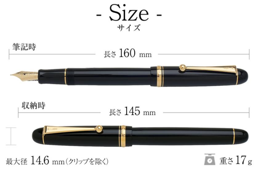 Pilot Custom 74 Fountain Pen Black Soft Fine Nib FKKN-12SR-BSF with Converter