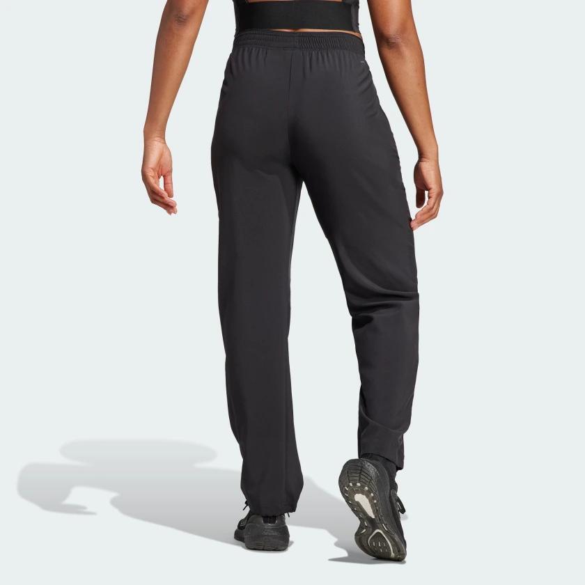 Adidas Training Pants With Solid Color Logo Women Bottoms Black IL6984