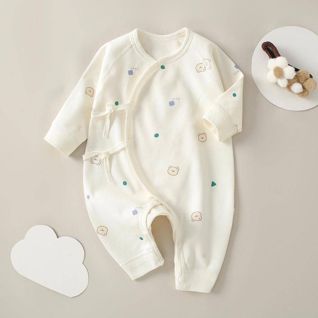 Newborn Baby Jumpsuit - Pure Cotton, Spring & Autumn, 0-6 Months, Base Layer & Crawling Rompers.