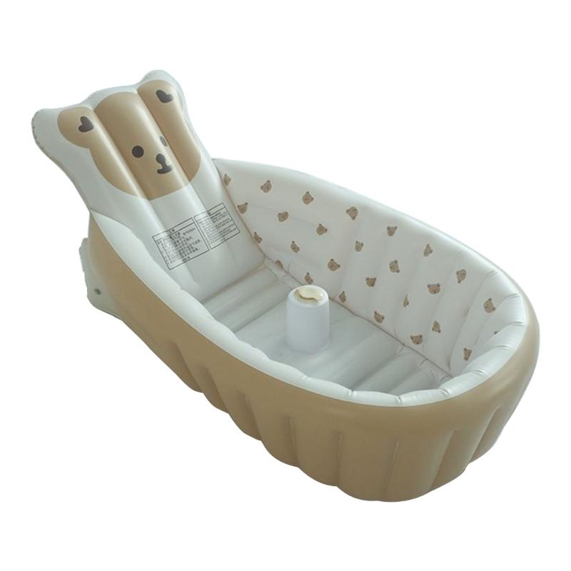 

Kids Inflatable Bath Tub For Baby Gentle PVC Bath Accessories With Thick Cushioned Air Wall Baby Swimming Pool 1