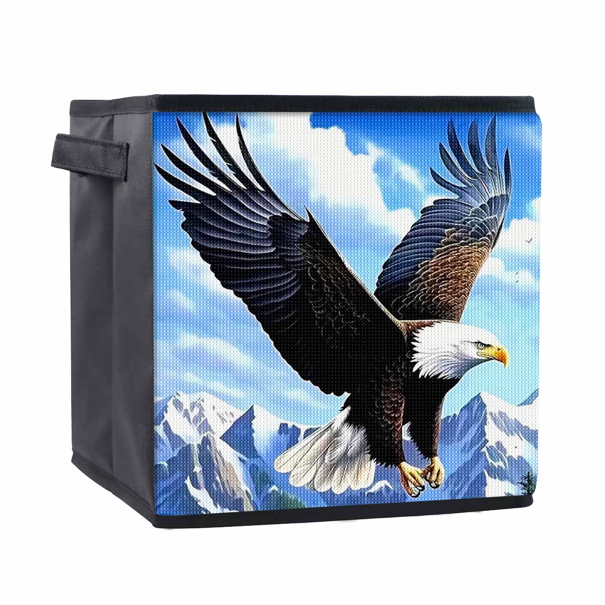 

The Flying Eagle 5D Diamond Painting Storage Basket Full Round Drill Mosaic Diamond Embroidery Cross Stitch Kits Home Decor Home Decor 25cmx25cm