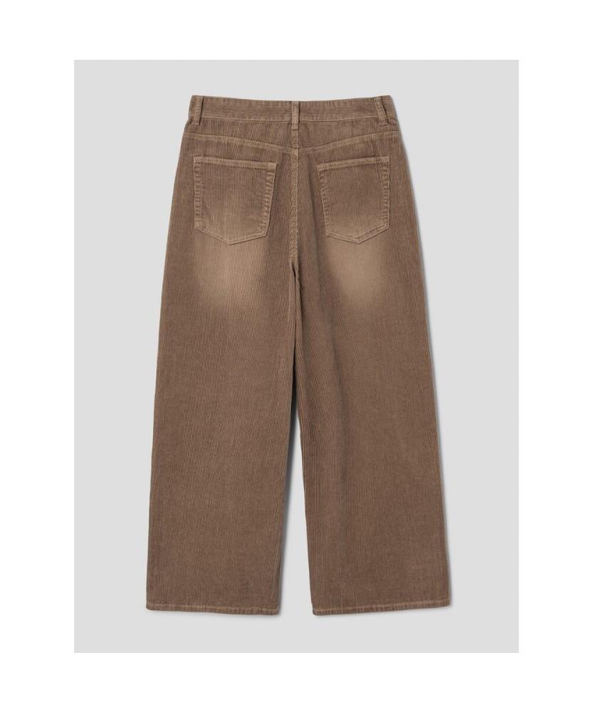 8SECONDS Washed Corduroy Wide Pants Beige